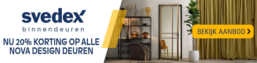Svedex Nova Design deuren nu met 20% korting